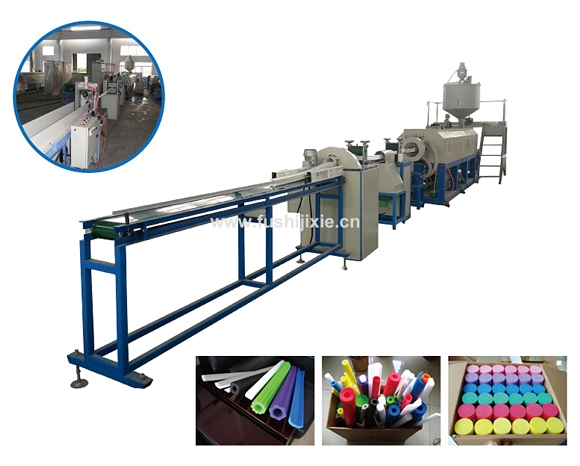 PE發(fā)泡管棒、異型材擠出機